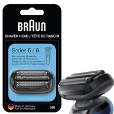 53B Series 5/6 Electric Shaver Head，Black-Designed for Braun Series 5 /6 Shavers