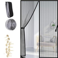 Magnetic Screen Door 90x210cm - Hands Free, Bug Proof, Kid & Pet Safe.