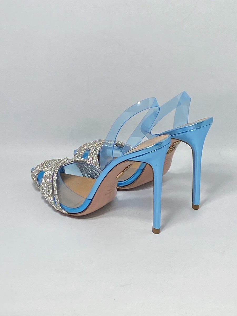【新品未使用／箱付】AQUAZZURA サンダル Aquazzura Tequila 105mm Crystal Embellished Sandals | Silver