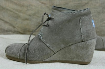toms desert taupe suede bootie