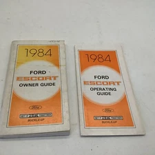 1984 Ford Escort Owner Operator Manual Guide Factory Original Instructions Car
