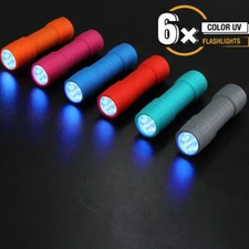 EverBrite 9-LED Black Light Flashlight UV Mini 395nm Detector W/18 AAA Batteries