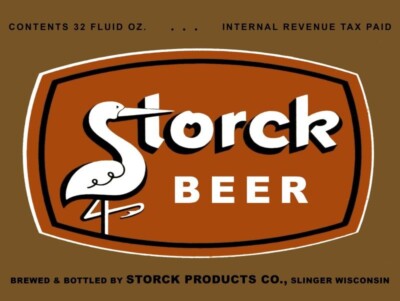 Storck Beer of Slinger, Wisconsin New Metal Sign: Lg. Size 12x16, Free Ship