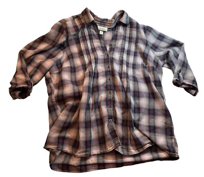 dress barn shirts Lightweight Plaid Woven Flannel High Country | Beach & Barn