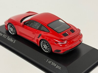 1/43 Minichamps Porsche 911 Turbo S from 2016 in Red 410 067170