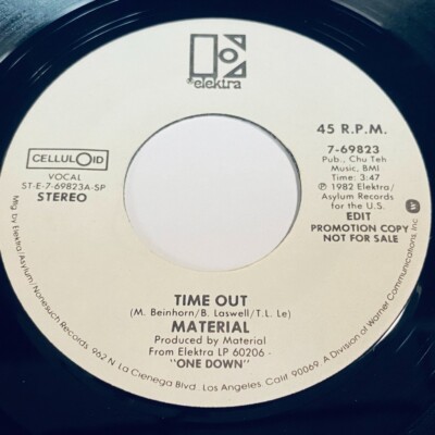Material - Time Out / (Same) 45 - Elektra - Electro