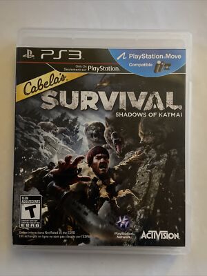 Cabela's Survival - Shadows of Katmai(PlayStation 3, 2011) Includes Manual &Case