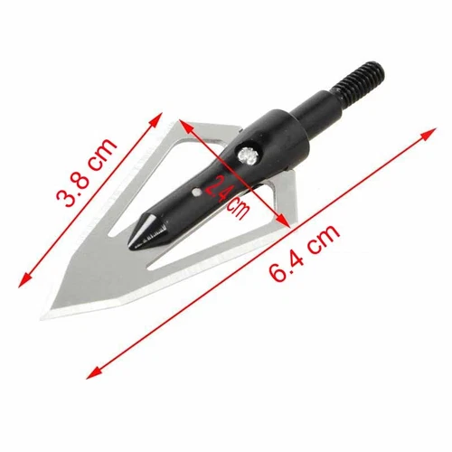 12Pcs Biting Hunting Broadheads 100Gr Outdoor Sport Archery Crossbow Arrow Tips - Bild 5 von 11