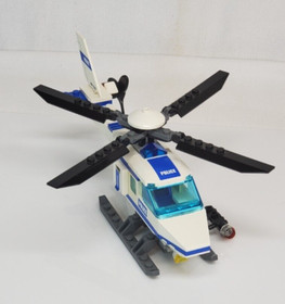 Lego City POLICE HELICOPTER #7741 COMPLETE w Instructions & Minifigs NO Box