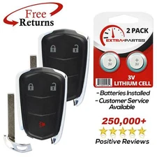 2 For 2015 2016 Cadillac SRX Keyless Entry Smart Prox Remote Car Key Fob HYQ2AB