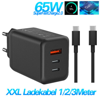 Für Samsung Galaxy Tab S8 S8 Ultra S7 S7FE Schnellladegerät 65W Usb C Ladekabel