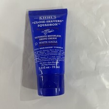 KIEHL'S Ultimate Brushless Shave Cream WHITE EAGLE Close Shavers Squadron 2.5 oz