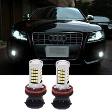 H11 LED Fog Light Bulbs 80W 8000Lm Canbus White 6000K For AUDI A5 2007-2011