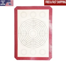 Reusable Silicone Baking Mat Non-Stick Half-Sheet Pan Oven Safe Cooking Tool New