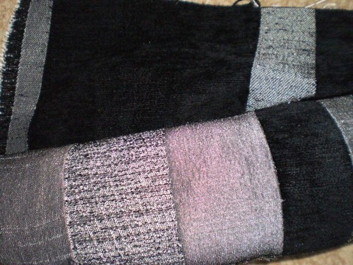 Fabric Good Quality Fabric Velour Black Grey Multi Colour - Picture 9 of 16