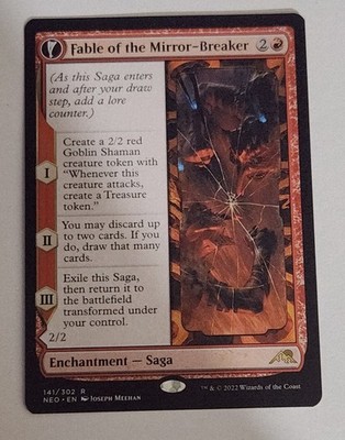 Fable of the Mirror-Breaker MTG NEO 141 Rare NM Red Kiki Jiki Saga Copy