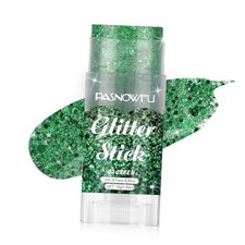 Body Glitter Stick, Emerald Face Glitter for Women and Girls, Hair Tinsel Green