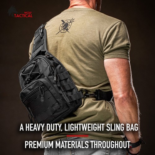 Compact EDC Sling Bag - Concealed Carry Shoulder Bag for Range, Travel, Hikin... - Picture 3 of 6