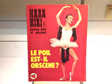 MAGAZINE HARA KIRI " LE POIL EST-IL OBSCÈNE ?" / N: 134 / 1972