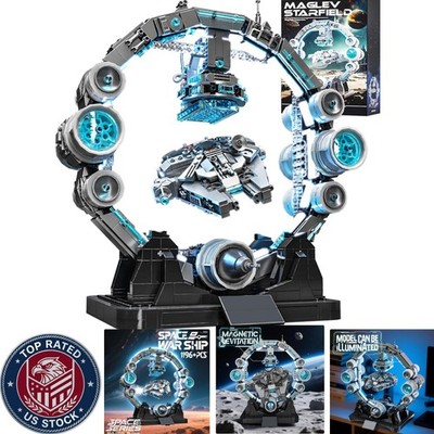 Immersive 1196-Piece Magnetic Levitation Spaceship Model for Space Enthusiasts