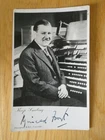 1930s Hand Autographed Photo Postcard of Reginald Foort, Organist (1893-1980)