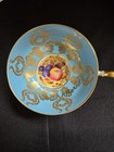 AYNSLEY ORCHARD FRUIT BLUE, Gold Gilt  Cup & Saucer England  2832 BONE CHINA  — photo 6