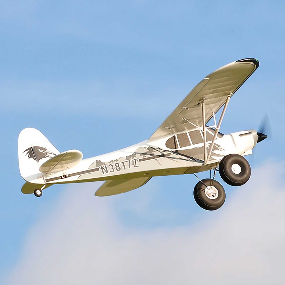 ラジコン飛行機　FMS 1300mm PA-18 Cub 新品・未組立 FMS RC Airplane 1300mm PA-18 J3 Cub Piper with Flaps Reflex