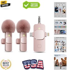 3 in 1 Wireless Lavalier Microphone for iPhone, iPad, Android, Camera, Mini M...