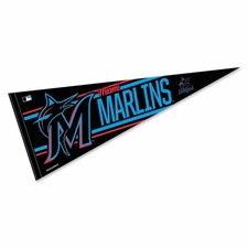 Miami Marlins MLB 12 in X 30 in Pennant