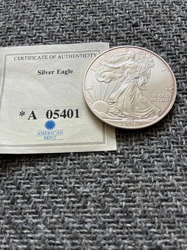 2011 Silver Eagle $1 Dollar 1oz Uncirculated .999 -MS-Brilliant Uncirculated