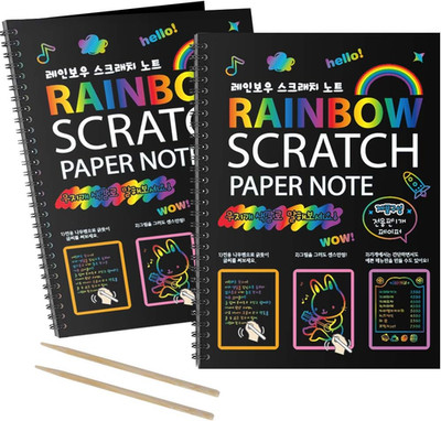 I&Art Scratch Art Books for Kids Scratch Art Paper Rainbow Scratch Art for Best 