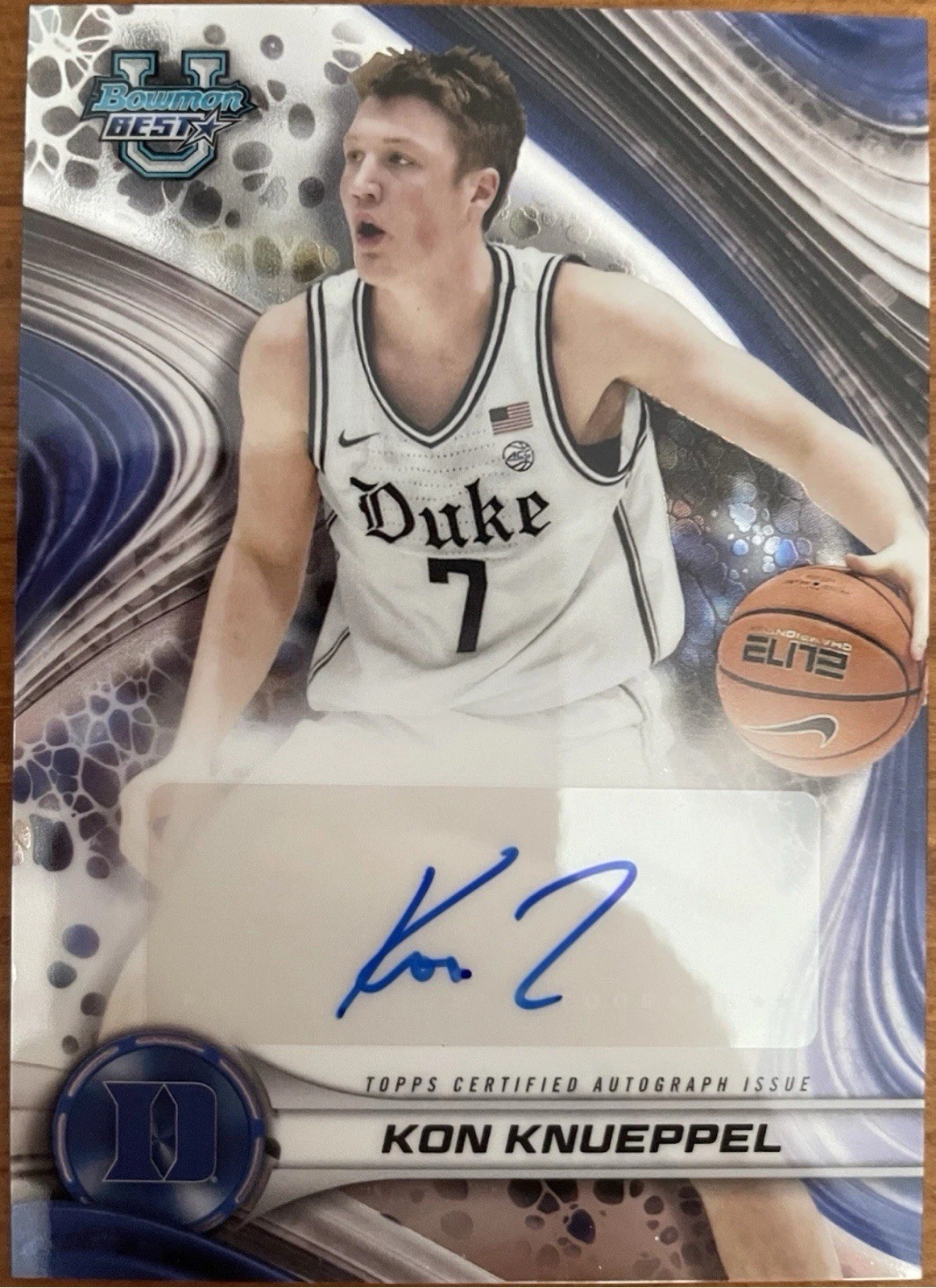 2024-25 Bowman U Best - Kon Knueppel - Best of 2024 Auto #B24-KKN (RC, AU)