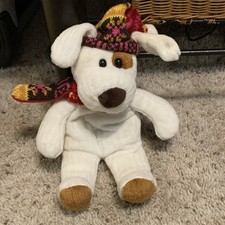 Animal Alley White Dog Plush with Hat  Scarf Toys 'R' Us Exclusive PA8191