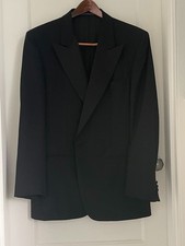 Ermenegildo Zegna Napoleon Tuxedo Jacket 52R US 42R Peak Lapel Super 100s Wool