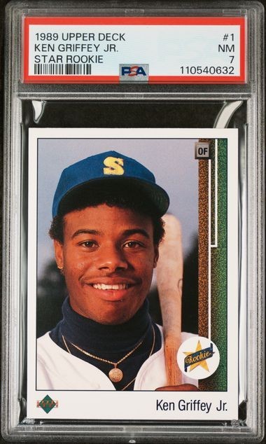 1989 Upper Deck Ken Griffey Jr. #1 Star Rookie PSA 7