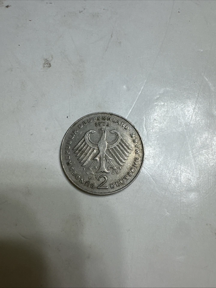 Alemania 1973 2 marcos alemanes circulados, se vende como está Foto 2 de 4