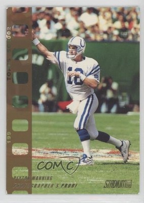 2002 Topps Stadium Club Bronze Photographer's Proof /199 Peyton Manning HOF 7y8