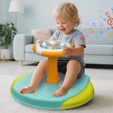 VROGTIK Dinosaur Sit and Spin Toys for Toddlers 1-3, 360  Toddler Spinning
