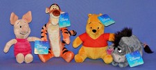 Disney Winnie the Pooh Plush SET of 4-Pooh-Piglet-Tigger-Eeyore-8"-10"-NWT LOT