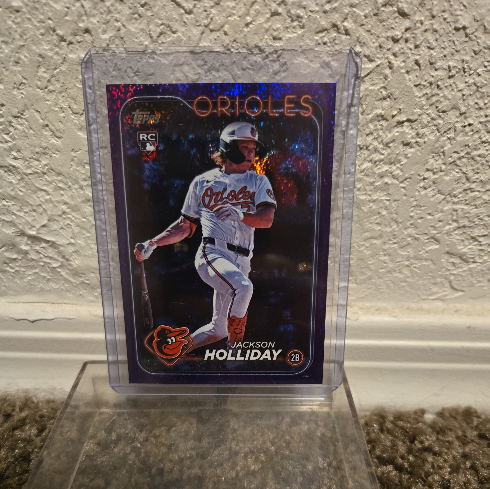 2024 Topps Update Purple Holo Foil #US50 Jackson Holliday SN 126/799 RC