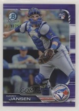 2019 Bowman Chrome Purple Refractor /250 Danny Jansen (Catcher's Gear) #88 9y7