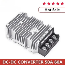 DC 24V 36V 48V to 12V/13.8V 50A 60A DC Step-down Buck Converter Regulator Cars