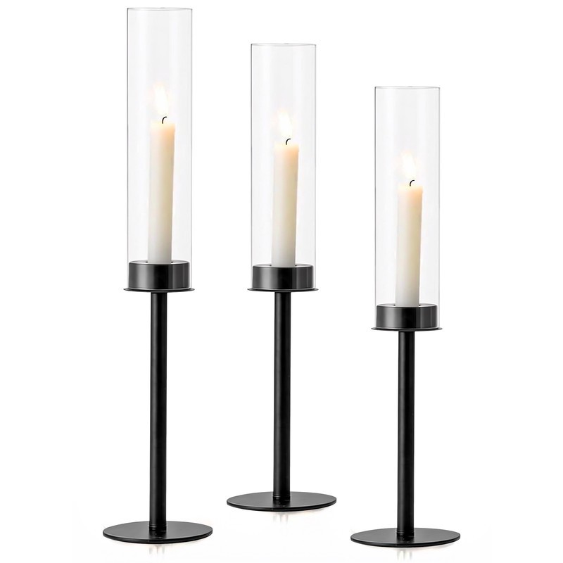 Tall Glass Candle Sticks Candlesticks Party Tablecenterpiece