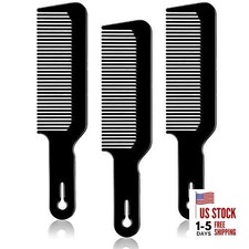 3 Pack Barber Combs Clipper Comb Flat Top Clipper Comb Hair Cutting Combs Black