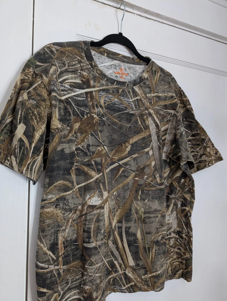 Game Winner Men’s Camo T-Shirt Medium 100% Cotton Short Sleeve Hunting Shirt - Image 2 of 4