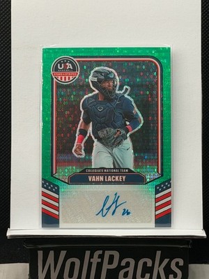 2026 Panini Stars & Stripes - Auto Vahn Lackey Green Pulsar Prizm 88/99