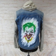 WOMENS LEVI HAND-PAINTED THE JOKER HOODED JAC...