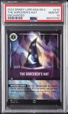 2024 DISNEY LORCANA EN 3-INTO THE INKLANDS ENCHANTED THE SORCERER'S HAT PSA 10