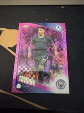 2025-26 Topps Chrome UCC Savinho Manchester City Pink X-fractor /250 #33