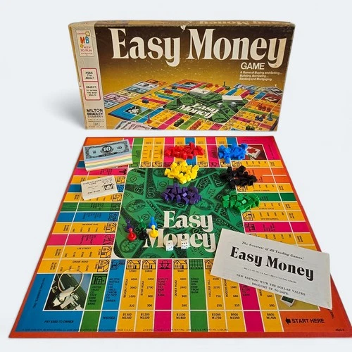 1974 The Game of Easy Money Vintage Milton Bradley Made in USA **COMPLETE**